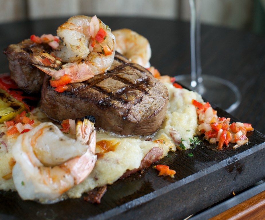 Surf and Turf at Besos Tea House
