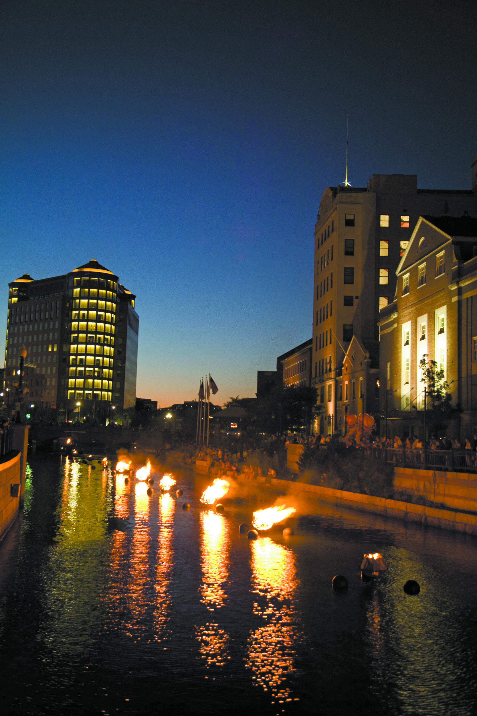 WaterFire will have a basin lighting this weekend