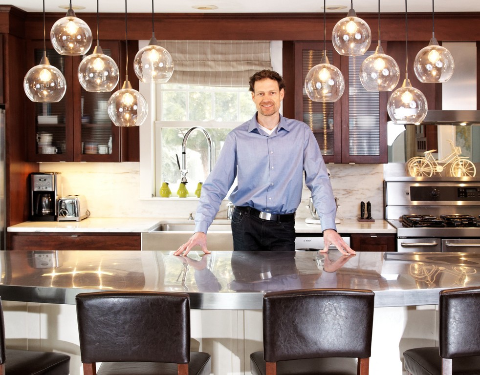 Architect Mark Lawton in his South Dartmouth home