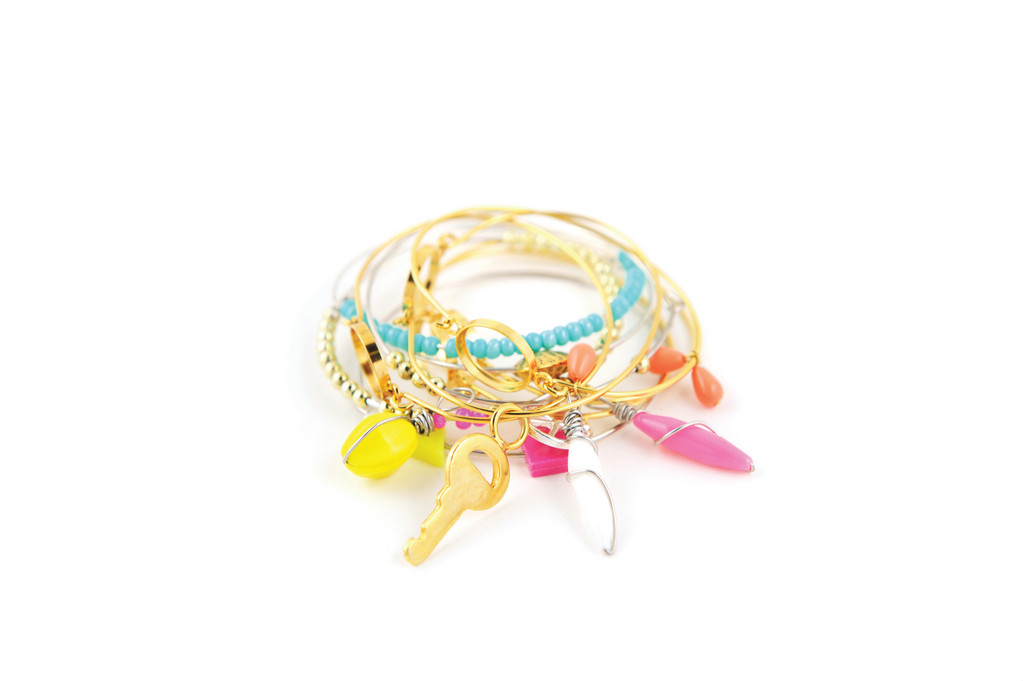 Stacked Bangles, $48, Luniac Style