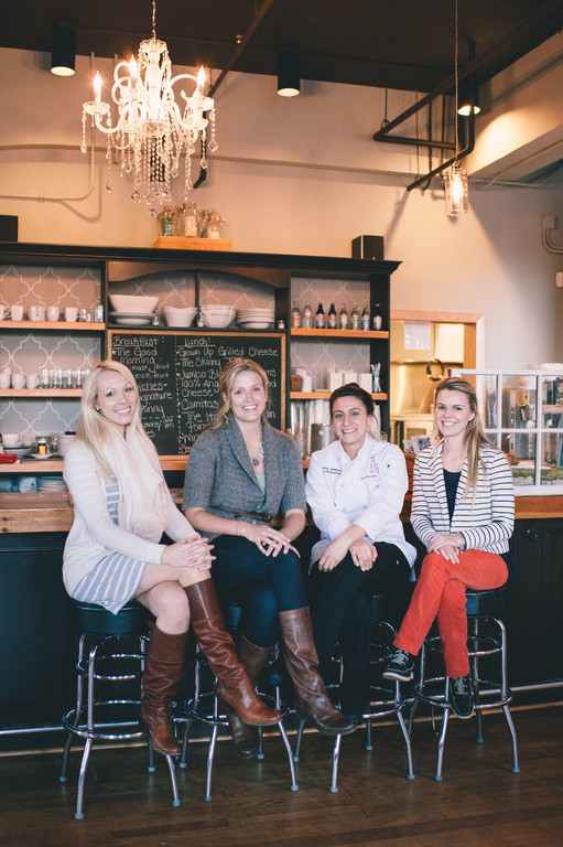 The staff of Easy Entertaining, including owner Katie Roberts (second from left)