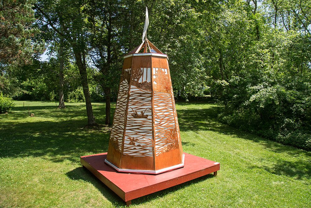 Tiverton Four Corners' Sculpture Park celebrates land and art with its sprawling outdoor gallery of grand sculptures