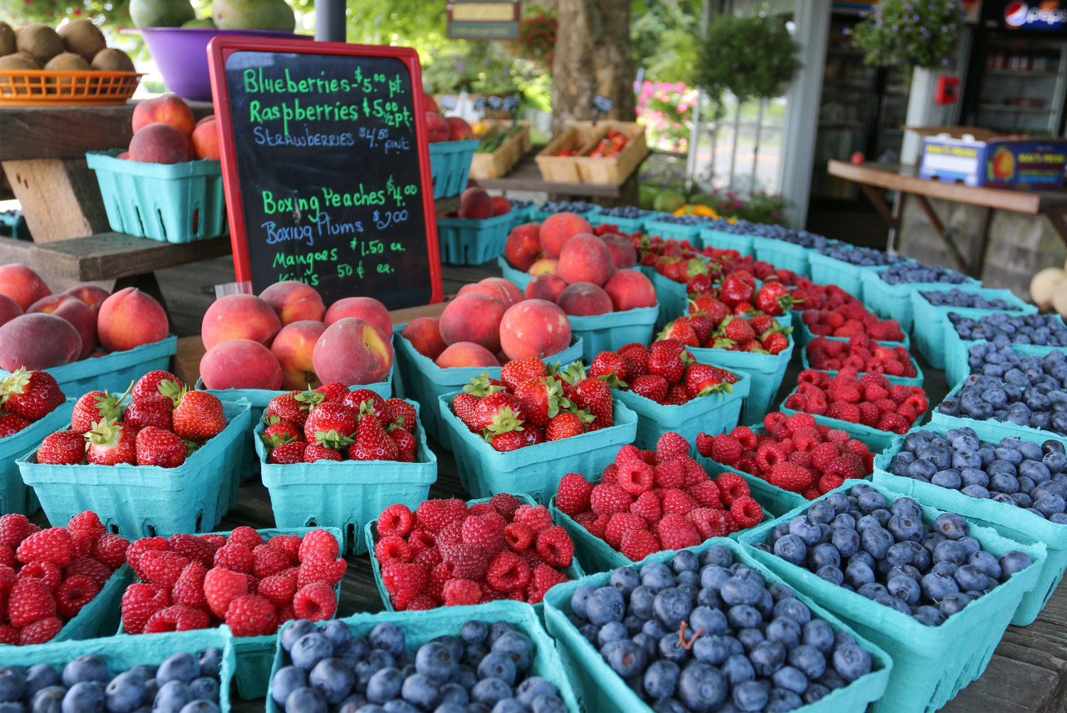 Produce at Walkers' Roadside Stand
