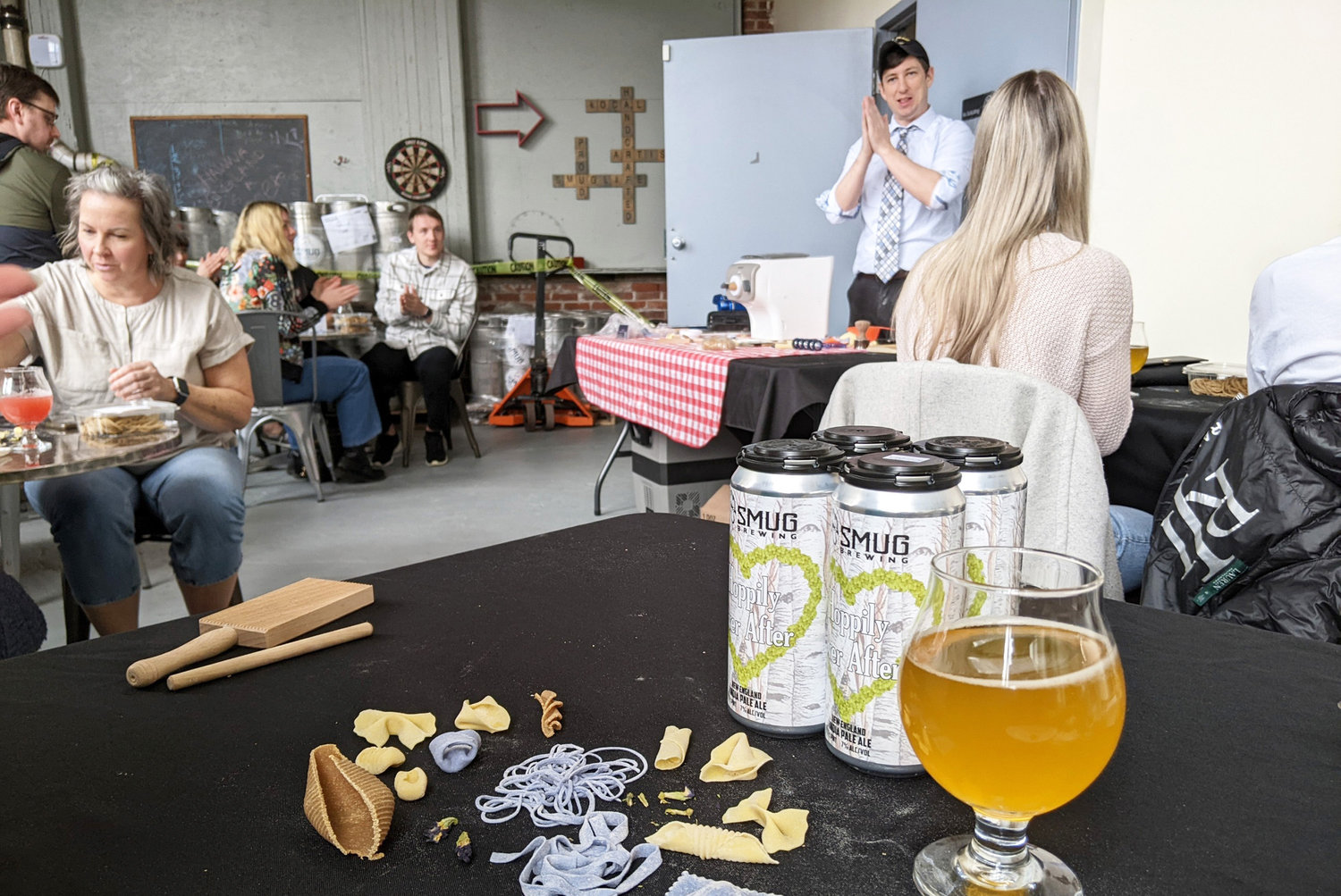 Newport Pasta Co. makes a stop at Smug Brewing Company for a hands-on workshop