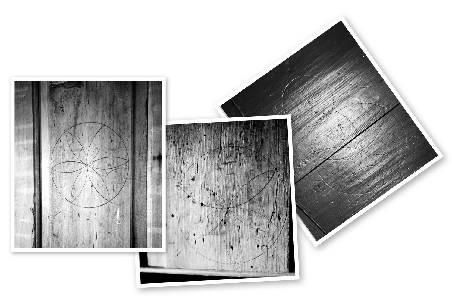 Early settlers scrawled witches marks into furniture and beams to ward off evil spirits