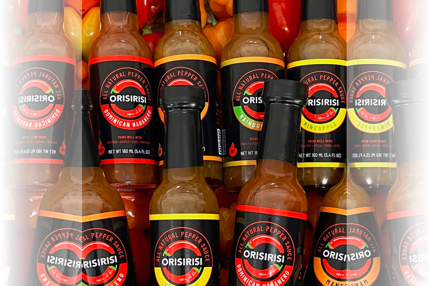 Orisirisi’s current range of pepper sauces