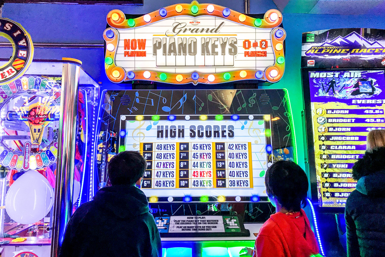 50+ games and party packages available at Ryan Family Amusements