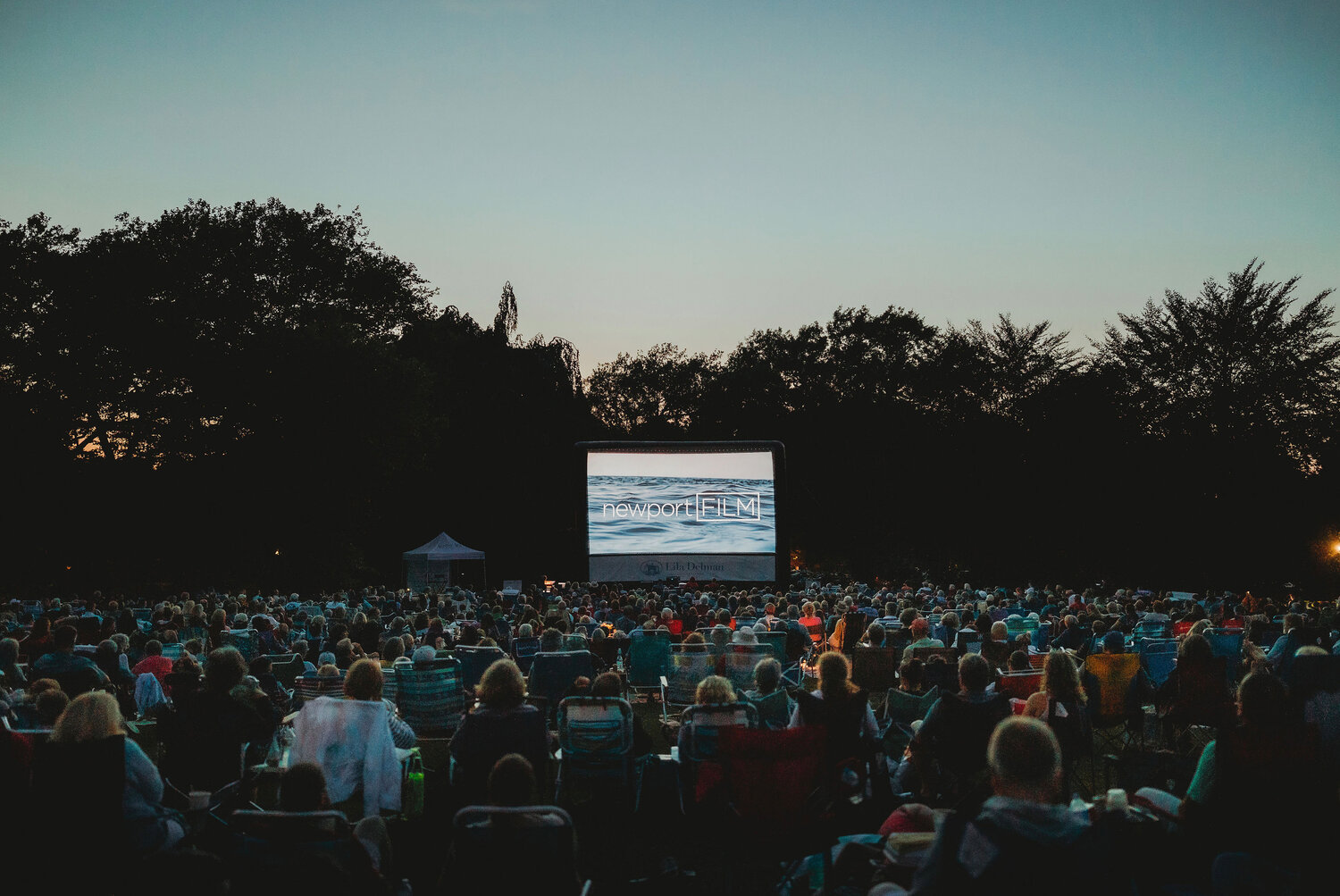 Outdoor spaces become open-air movie theaters in Newport on Thursday nights