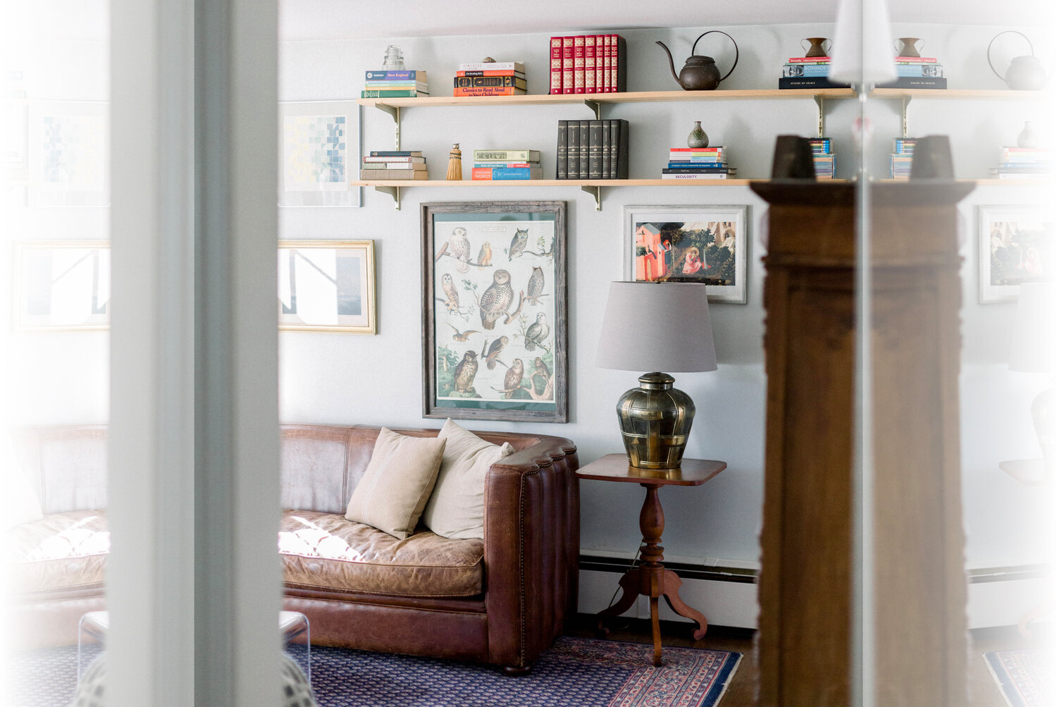 Neutral walls allow art and objects to stand out